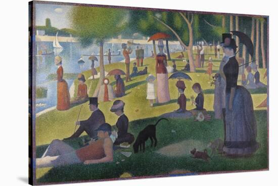 A Sunday on La Grande Jatte-Georges Seurat-Stretched Canvas