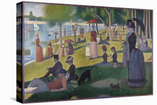 A Sunday on La Grande Jatte-Georges Seurat-Stretched Canvas