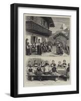 A Sunday School Treat in the Swiss Oberland-George Goodwin Kilburne-Framed Giclee Print