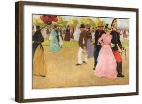 A Sunday Walk in the Bois De Boulogne, 1899-Henri Jacques Edouard Evenepoel-Framed Giclee Print