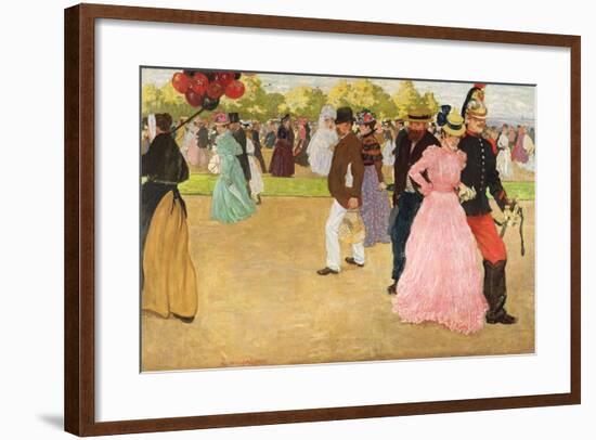 A Sunday Walk in the Bois De Boulogne, 1899-Henri Jacques Edouard Evenepoel-Framed Giclee Print