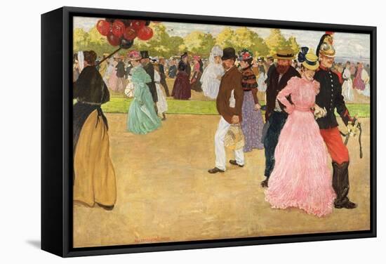 A Sunday Walk in the Bois De Boulogne, 1899-Henri Jacques Edouard Evenepoel-Framed Stretched Canvas