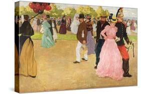 A Sunday Walk in the Bois De Boulogne, 1899-Henri Jacques Edouard Evenepoel-Stretched Canvas
