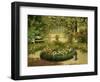 A Sunlit Flower Garden-Laszlo Neogrady-Framed Giclee Print