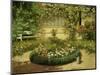 A Sunlit Flower Garden-Laszlo Neogrady-Mounted Giclee Print