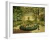 A Sunlit Flower Garden-Laszlo Neogrady-Framed Giclee Print
