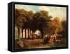 A Sunny Afternoon in the Park-Charles Rochussen-Framed Stretched Canvas