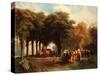 A Sunny Afternoon in the Park-Charles Rochussen-Stretched Canvas