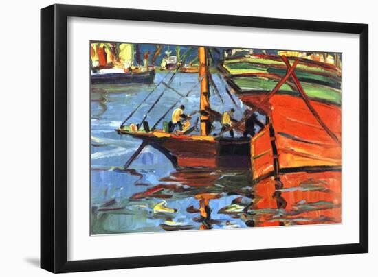 A Sunny Day at Buenos Aires-Benito Quinquela Martin-Framed Giclee Print