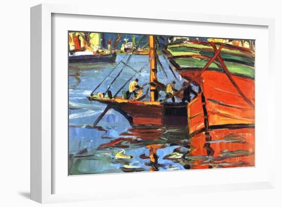 A Sunny Day at Buenos Aires-Benito Quinquela Martin-Framed Giclee Print