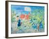 A Sunny Day, Ceres, Fife, 1920-George Leslie Hunter-Framed Giclee Print