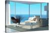 A Sunny Living Room Interior-PlusONE-Stretched Canvas