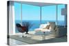 A Sunny Living Room Interior-PlusONE-Stretched Canvas