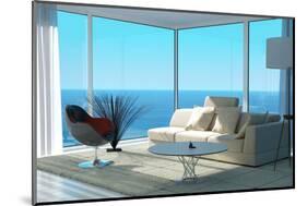 A Sunny Living Room Interior-PlusONE-Mounted Photographic Print