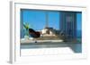 A Sunny Living Room with Large Windows-PlusONE-Framed Photographic Print