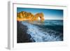 A Sunny Summer Evening at Durdle Door, Dorest England Uk-Tracey Whitefoot-Framed Premium Photographic Print