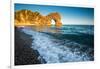 A Sunny Summer Evening at Durdle Door, Dorest England Uk-Tracey Whitefoot-Framed Photographic Print