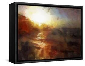 A Sunset at Cromer - Norfolk-Mark Gordon-Framed Stretched Canvas