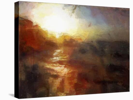 A Sunset at Cromer - Norfolk-Mark Gordon-Stretched Canvas