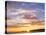 A Sunset in a Beach in Pensacola, Florida, Usa. the Sunset Painting the Sky and Cloud Patterns, Wit-Banilar-Stretched Canvas