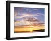 A Sunset in a Beach in Pensacola, Florida, Usa. the Sunset Painting the Sky and Cloud Patterns, Wit-Banilar-Framed Photographic Print