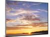 A Sunset in a Beach in Pensacola, Florida, Usa. the Sunset Painting the Sky and Cloud Patterns, Wit-Banilar-Mounted Photographic Print