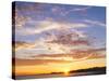 A Sunset in a Beach in Pensacola, Florida, Usa. the Sunset Painting the Sky and Cloud Patterns, Wit-Banilar-Stretched Canvas