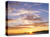 A Sunset in a Beach in Pensacola, Florida, Usa. the Sunset Painting the Sky and Cloud Patterns, Wit-Banilar-Stretched Canvas