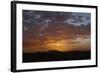 A Sunset Lights Up the Sky Behind Mount Elden on Approach to Flagstaff, Arizona-Pilar Law-Framed Photographic Print