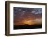 A Sunset Lights Up the Sky Behind Mount Elden on Approach to Flagstaff, Arizona-Pilar Law-Framed Photographic Print
