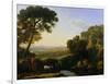 A Sunset or Landscape with Argus Guarding Io-Claude Lorraine-Framed Giclee Print
