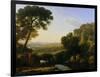 A Sunset or Landscape with Argus Guarding Io-Claude Lorraine-Framed Giclee Print