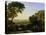 A Sunset or Landscape with Argus Guarding Io-Claude Lorraine-Stretched Canvas
