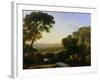 A Sunset or Landscape with Argus Guarding Io-Claude Lorraine-Framed Giclee Print