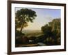 A Sunset or Landscape with Argus Guarding Io-Claude Lorraine-Framed Giclee Print