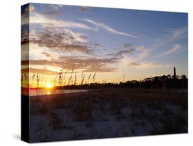 A Sunset over a Beach in Pensacola, Florida, Usa.-Banilar-Stretched Canvas