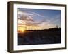 A Sunset over a Beach in Pensacola, Florida, Usa.-Banilar-Framed Photographic Print