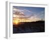 A Sunset over a Beach in Pensacola, Florida, Usa.-Banilar-Framed Premium Photographic Print