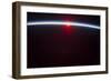 A Sunset over the Aleutian Islands, with Noctilucent Clouds-null-Framed Photographic Print