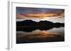 A Sunset over the Rocky Mountains Is Reflected in a Lake Near Boulder, Colorado-Sergio Ballivian-Framed Photographic Print