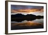 A Sunset over the Rocky Mountains Is Reflected in a Lake Near Boulder, Colorado-Sergio Ballivian-Framed Photographic Print