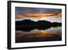 A Sunset over the Rocky Mountains Is Reflected in a Lake Near Boulder, Colorado-Sergio Ballivian-Framed Photographic Print