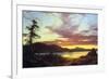 A Sunset-Frederic Edwin Church-Framed Art Print