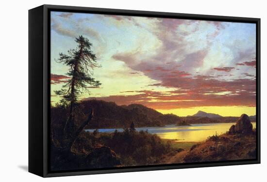 A Sunset-Frederic Edwin Church-Framed Stretched Canvas