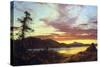 A Sunset-Frederic Edwin Church-Stretched Canvas