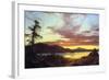 A Sunset-Frederic Edwin Church-Framed Art Print