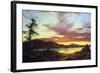 A Sunset-Frederic Edwin Church-Framed Art Print