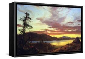 A Sunset-Frederic Edwin Church-Framed Stretched Canvas