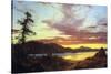 A Sunset-Frederic Edwin Church-Stretched Canvas