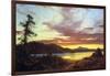 A Sunset-Frederic Edwin Church-Framed Art Print